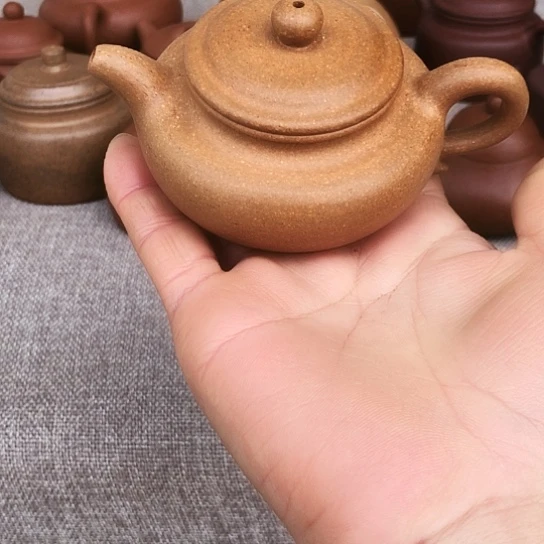 紫砂茶壶黄金段泥仿古120豪升左右