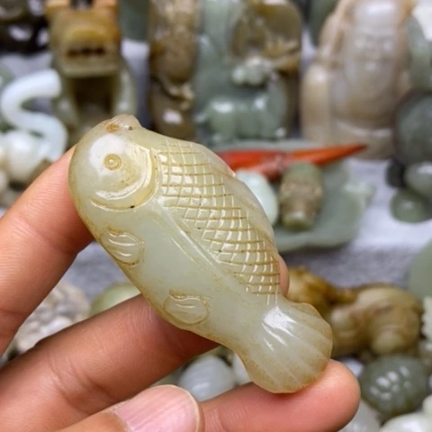 和田玉挂件把件摆件未镶嵌