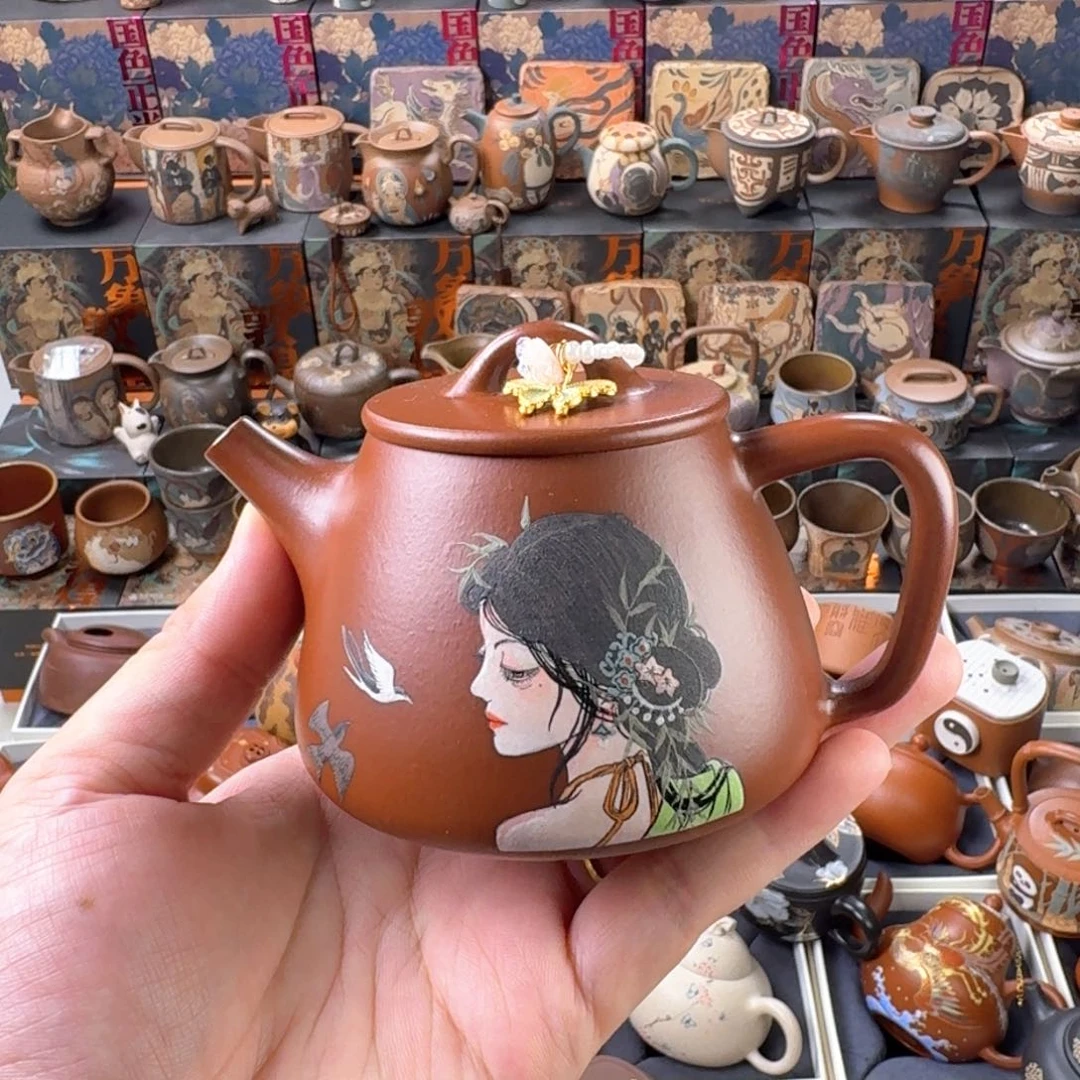 茶壶紫砂200cc原矿精工半手