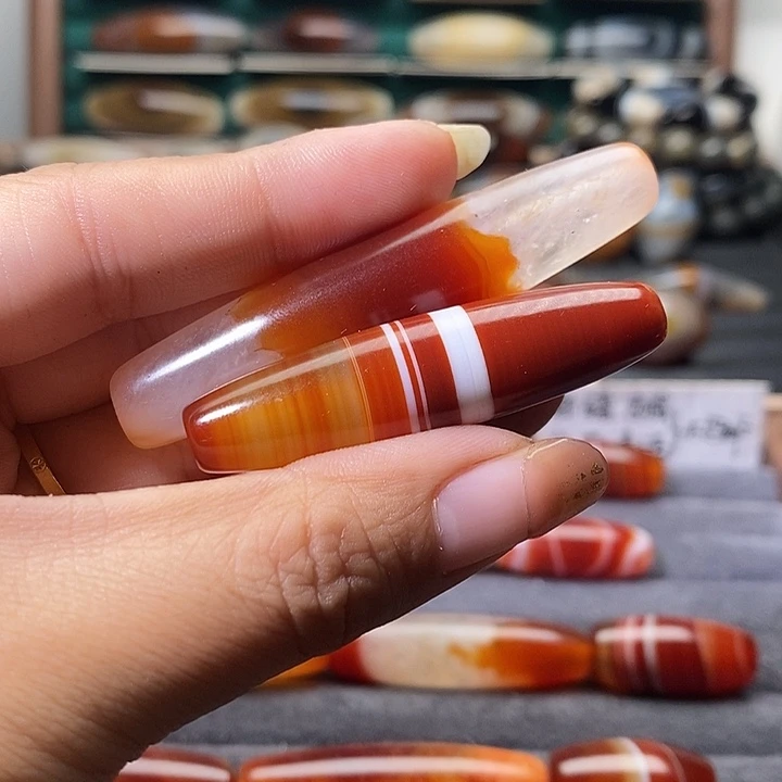羽***鹤玛瑙/玉髓未镶嵌吊坠(不含链)