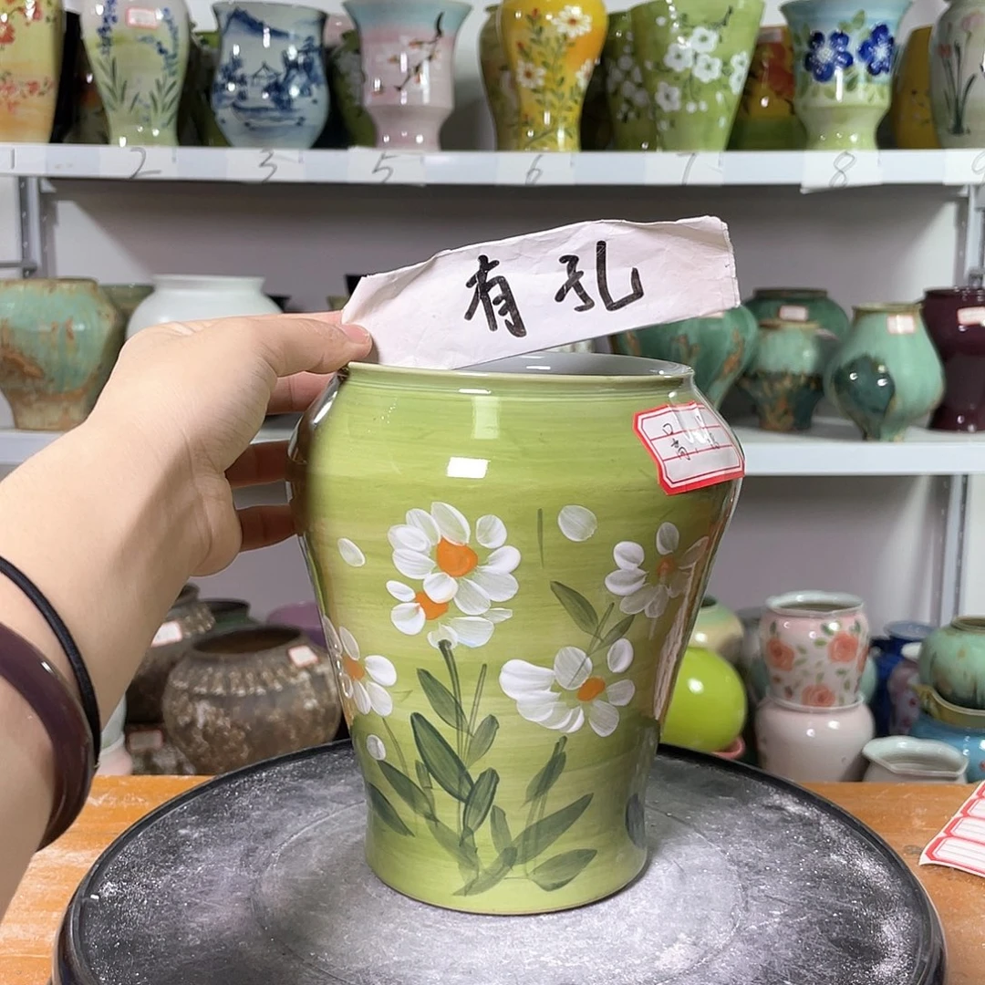 景德镇陶瓷花盆花器暇256