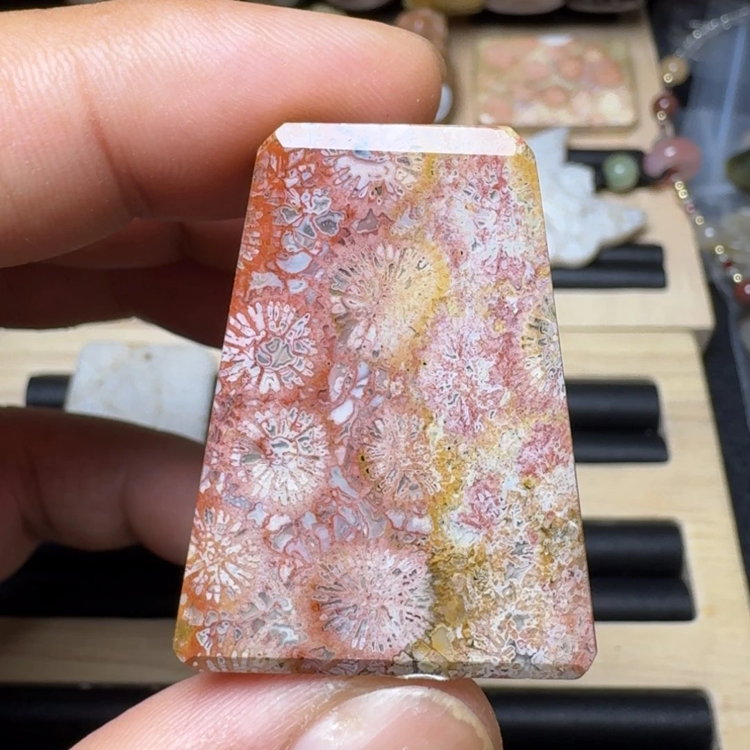 未镶嵌纯天然色有机玉石保真色硅化玉