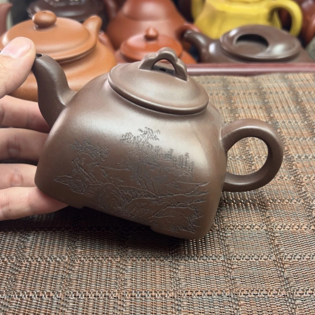 紫砂茶壶宜兴原矿紫砂壶300毫升容量