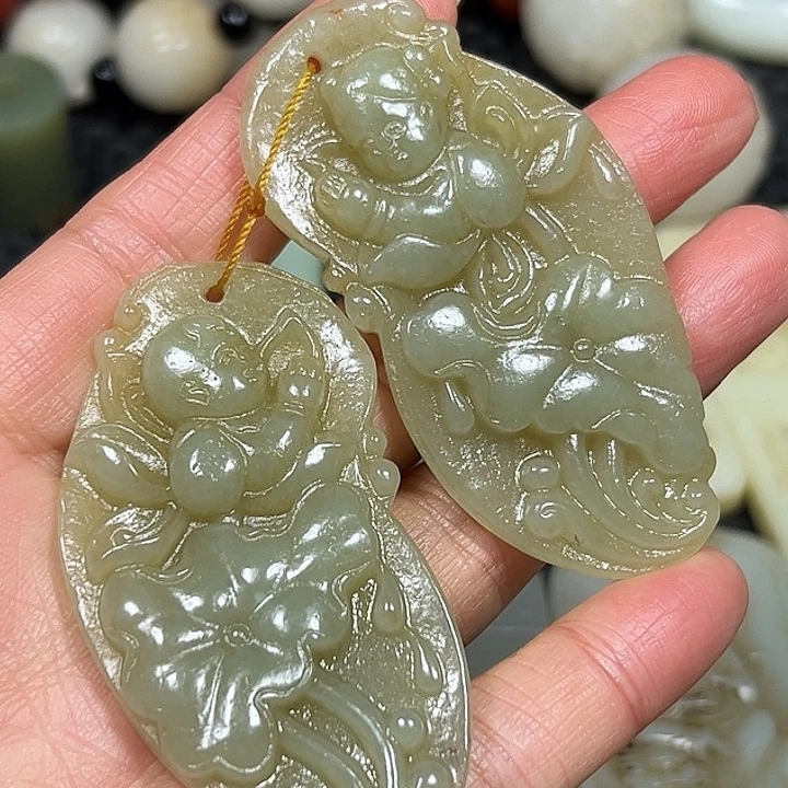 白玉菩提吊坠精选商品一物一图