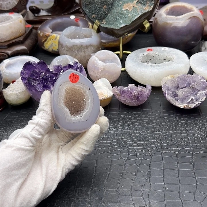 水晶未镶嵌珠宝半成品