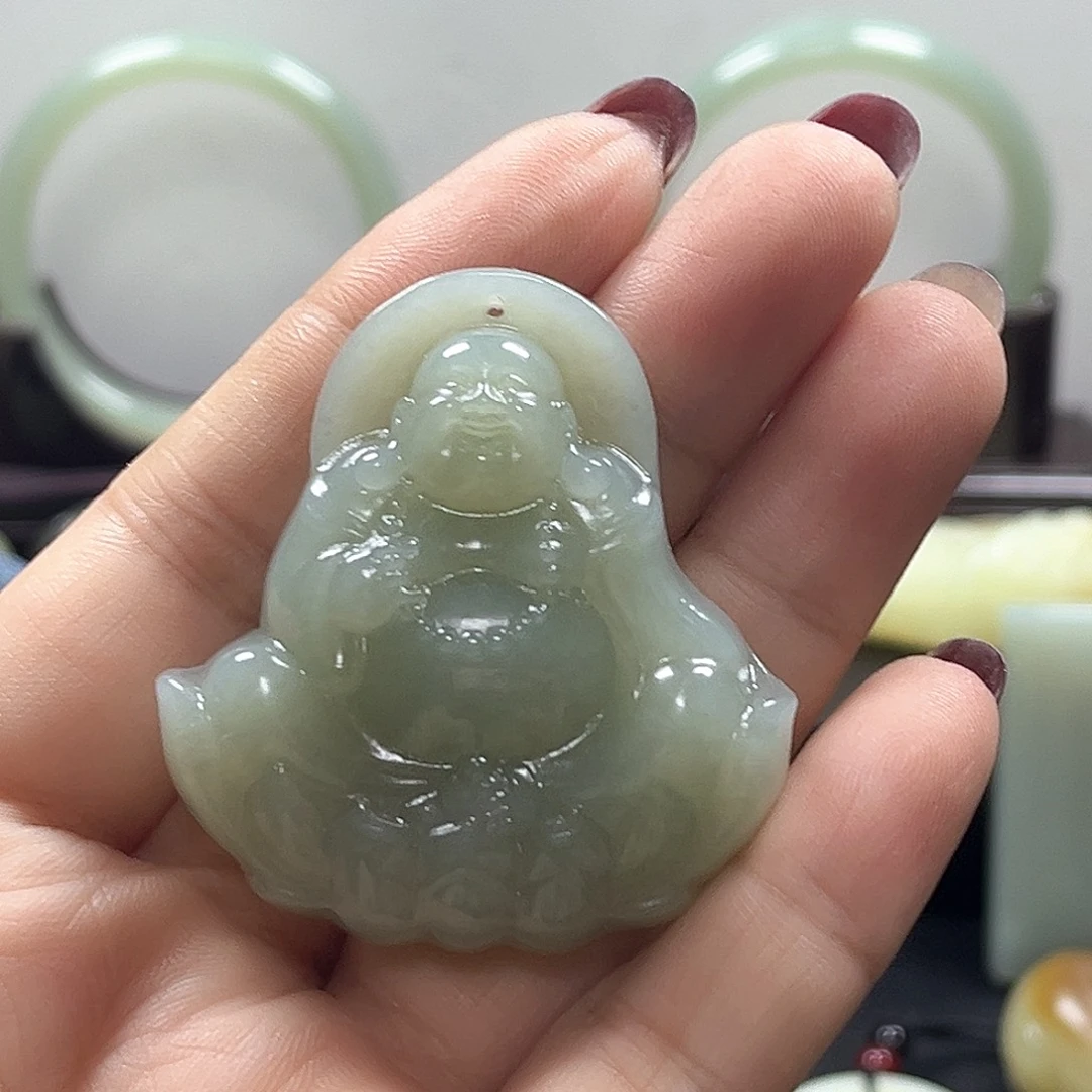 和田玉未镶嵌吊坠(不含链)