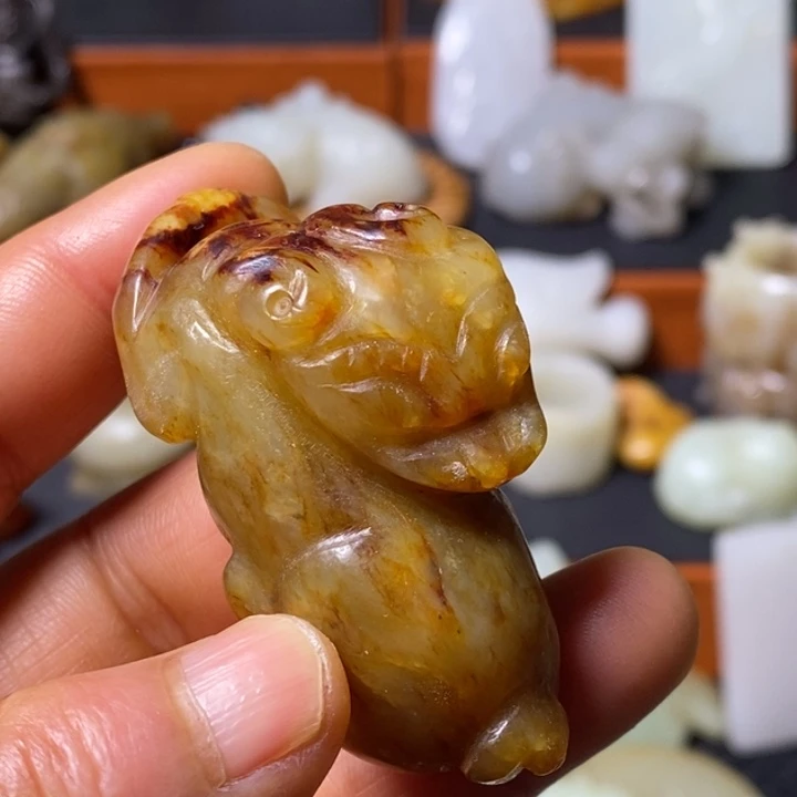 和田玉未镶嵌挂件