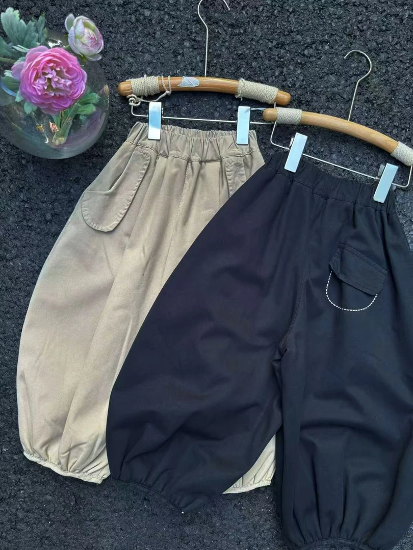 （后口袋刺绣）加绒束脚裤