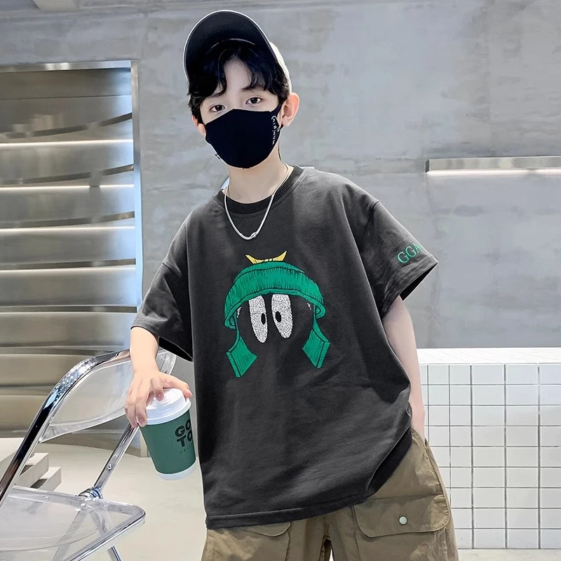 儿童短袖t恤男夏季纯棉2025新款童装男孩夏装衣服男童大童半袖潮T