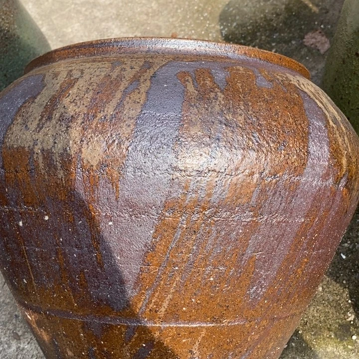 紫砂花盆高约29口27瑕疵