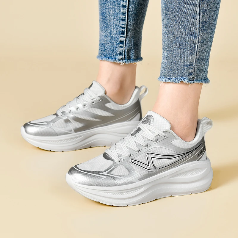 厚跑新款跑步鞋透气减震专业跑步鞋四季款网面