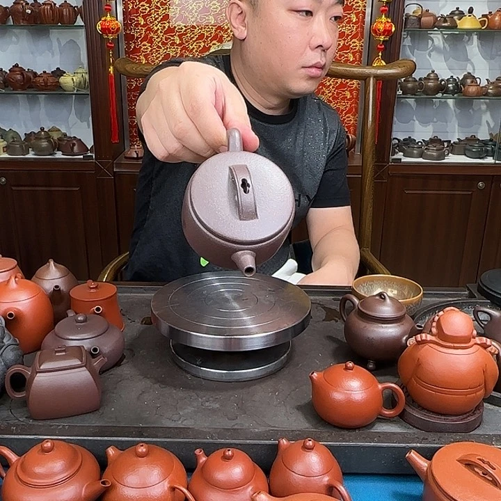 茶壶紫砂汉瓦天青150