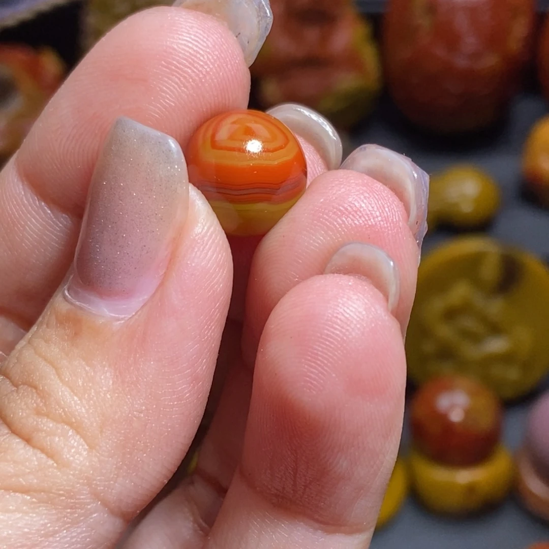 玛瑙/玉髓珠子未镶嵌孤*瘾