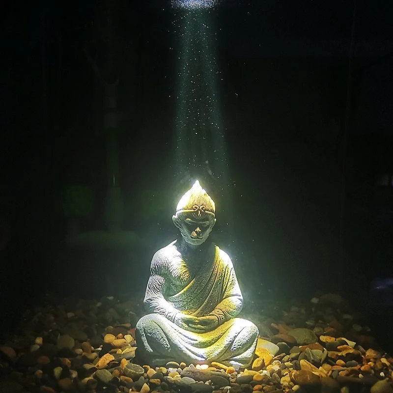 孙悟空齐天大圣鱼缸艺术布景装饰摆件创意个性草缸小摆件沉水沉底