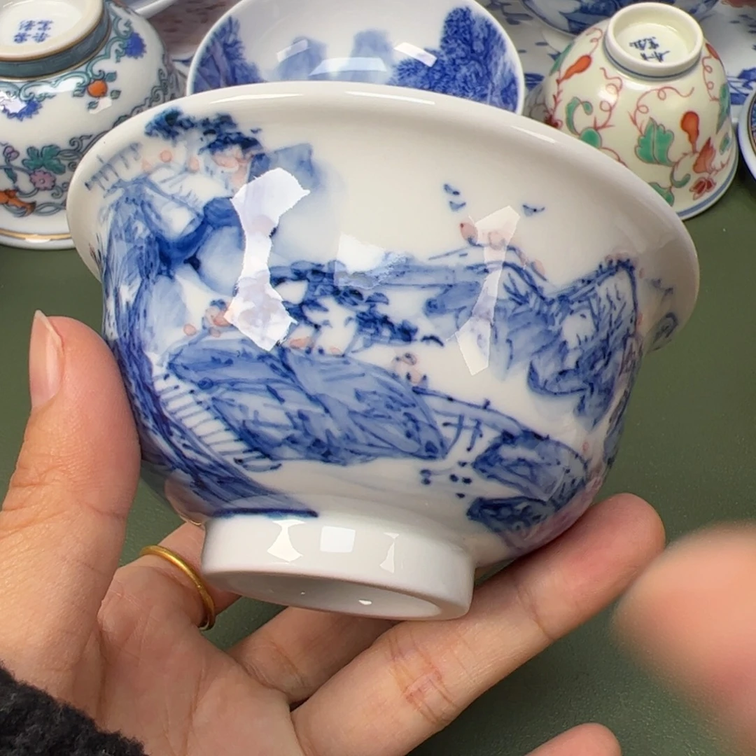 陶瓷景德镇纯手工纯手绘茶具木木82