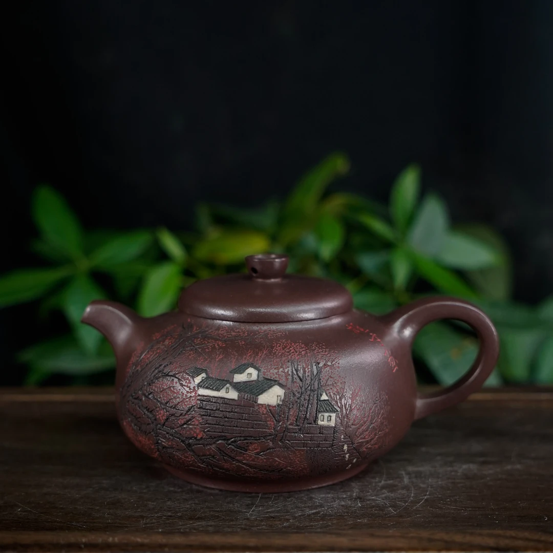 GSZS-5716  夏转其  宜兴手工紫砂 福鼎（山水人家）