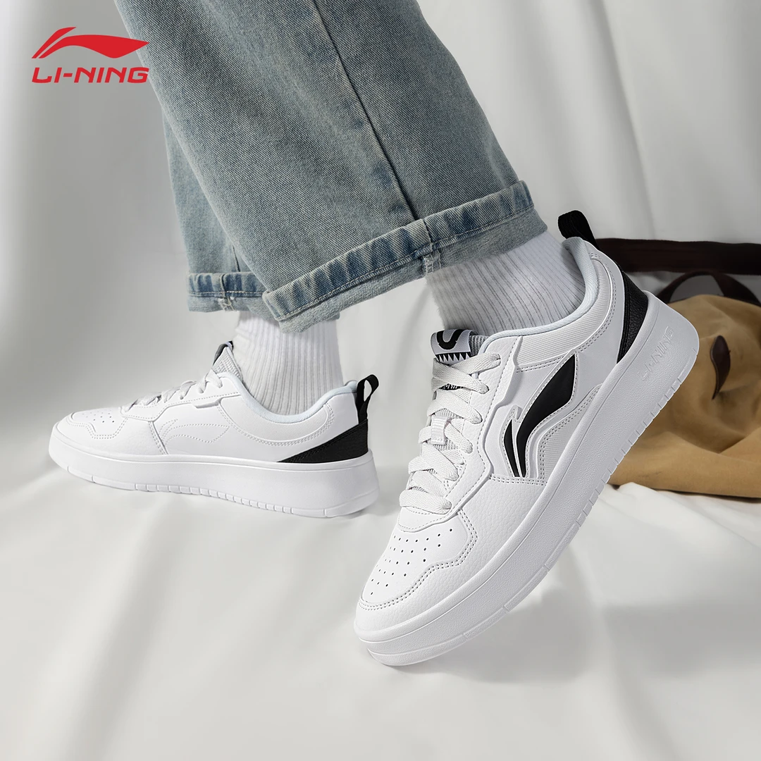 李宁初云男鞋板鞋2025夏季新款低帮简约时尚学生休闲百搭休闲鞋