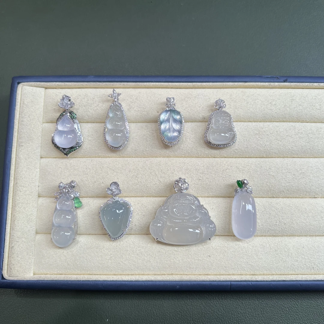 翡翠吊坠1件-18k金-多样性发货一件-CG06|CXQ21