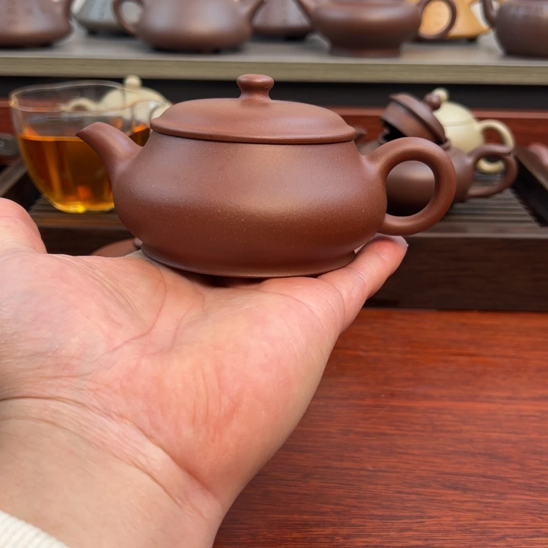 紫砂茶壶微瑕：210cc 黄龙山优质紫泥