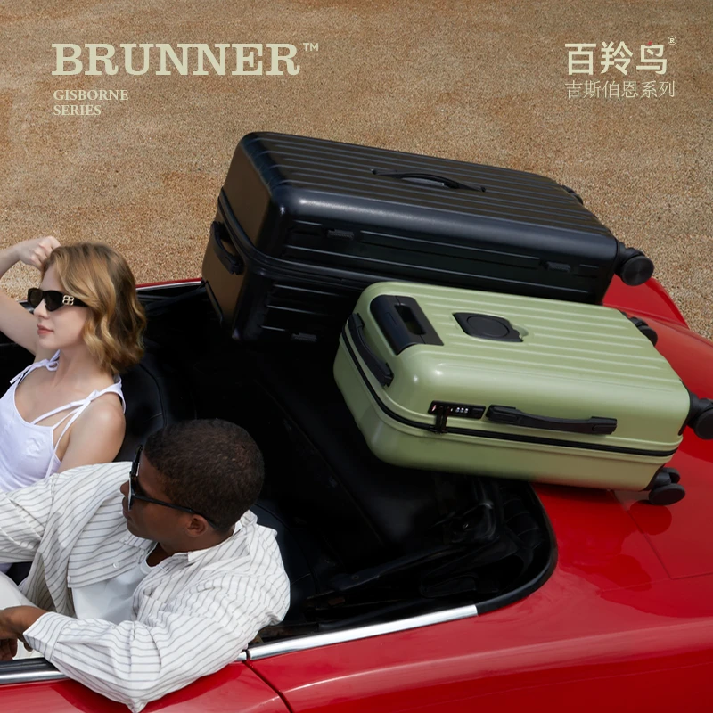 工厂批发 双层防爆拉链行李箱全封闭内衬轻便大容量旅行箱拉杆箱