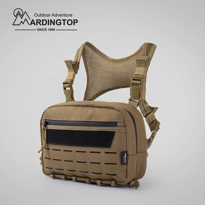 Mardingtop便携露营molle模组激光切割户外多功能战术胸包胸前