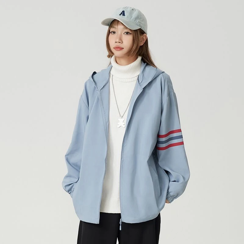 夜晚会发光防晒衣夏季硬核男女潮流时尚休闲户外运动透气情侣