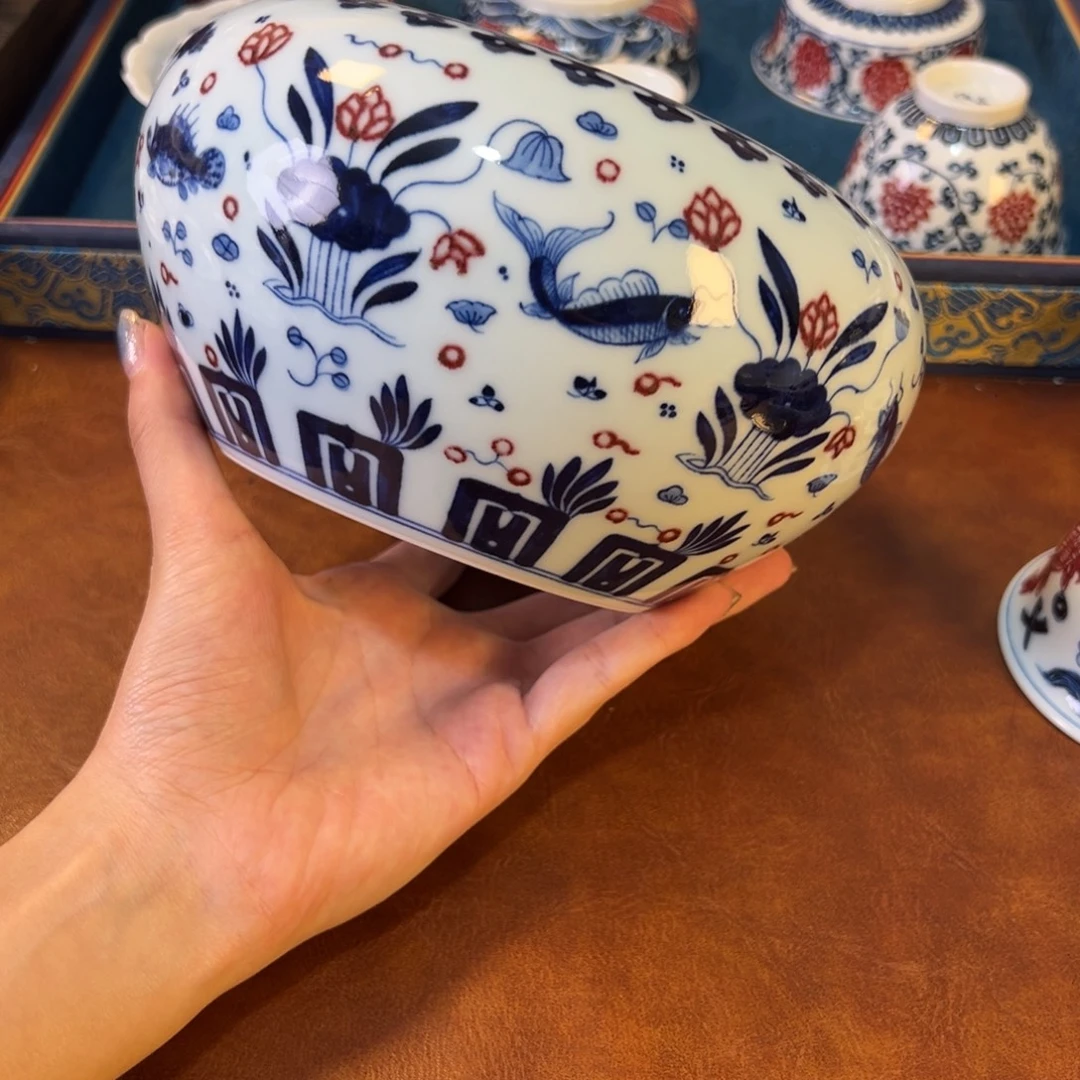 摆件景德镇陶瓷茶器百宝箱