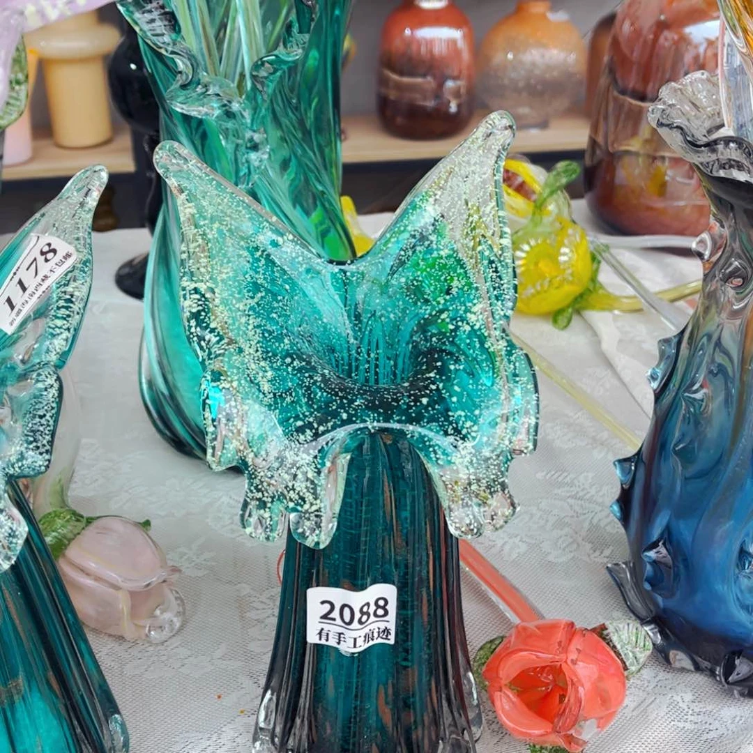 琉璃全夜光2088有手工痕迹花瓶