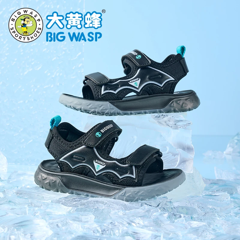 大黄蜂童鞋男童凉鞋夏季新款透气沙滩鞋户外休闲鞋轻便软底儿童鞋