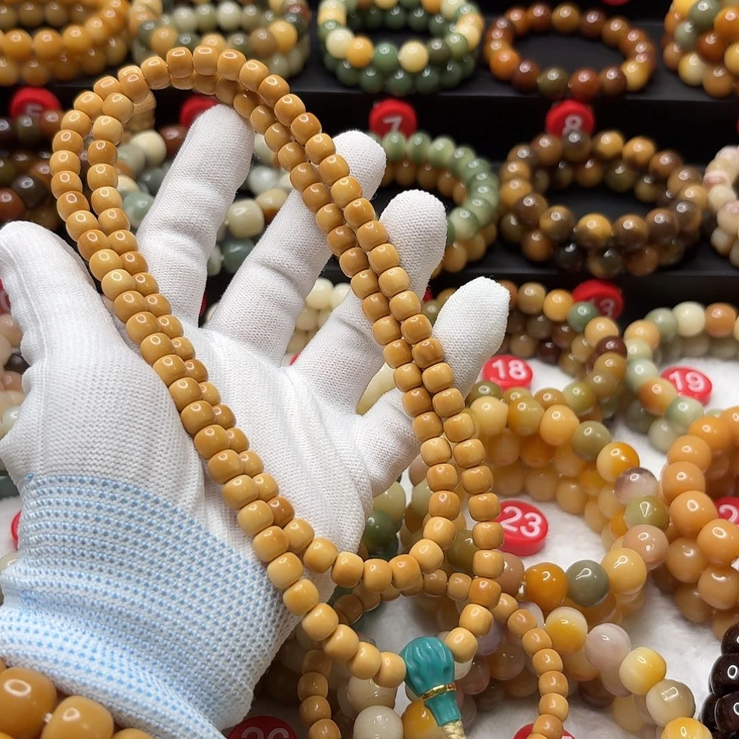 手串菩提根/象牙果白玉菩提