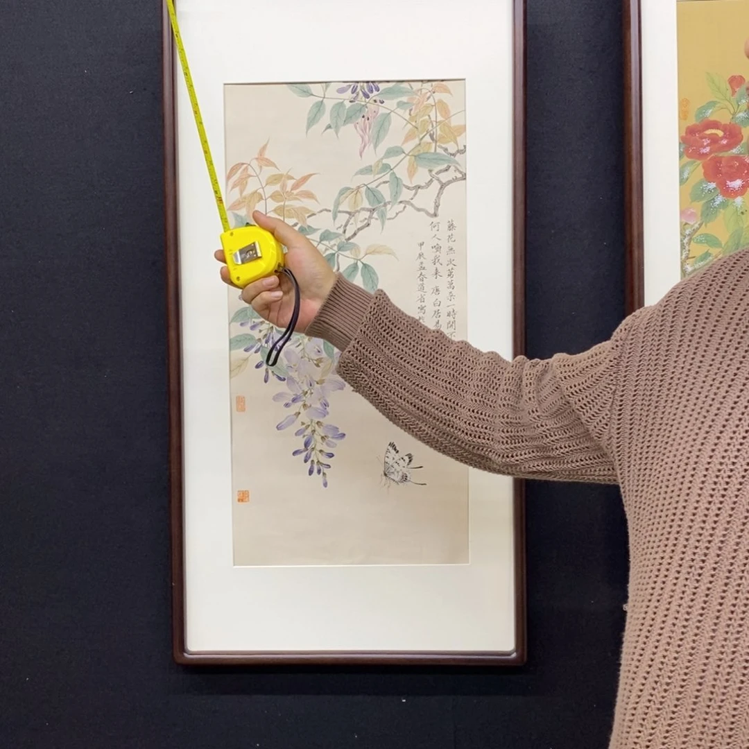 国画手绘国画传统花鸟精品李道省，带框包邮