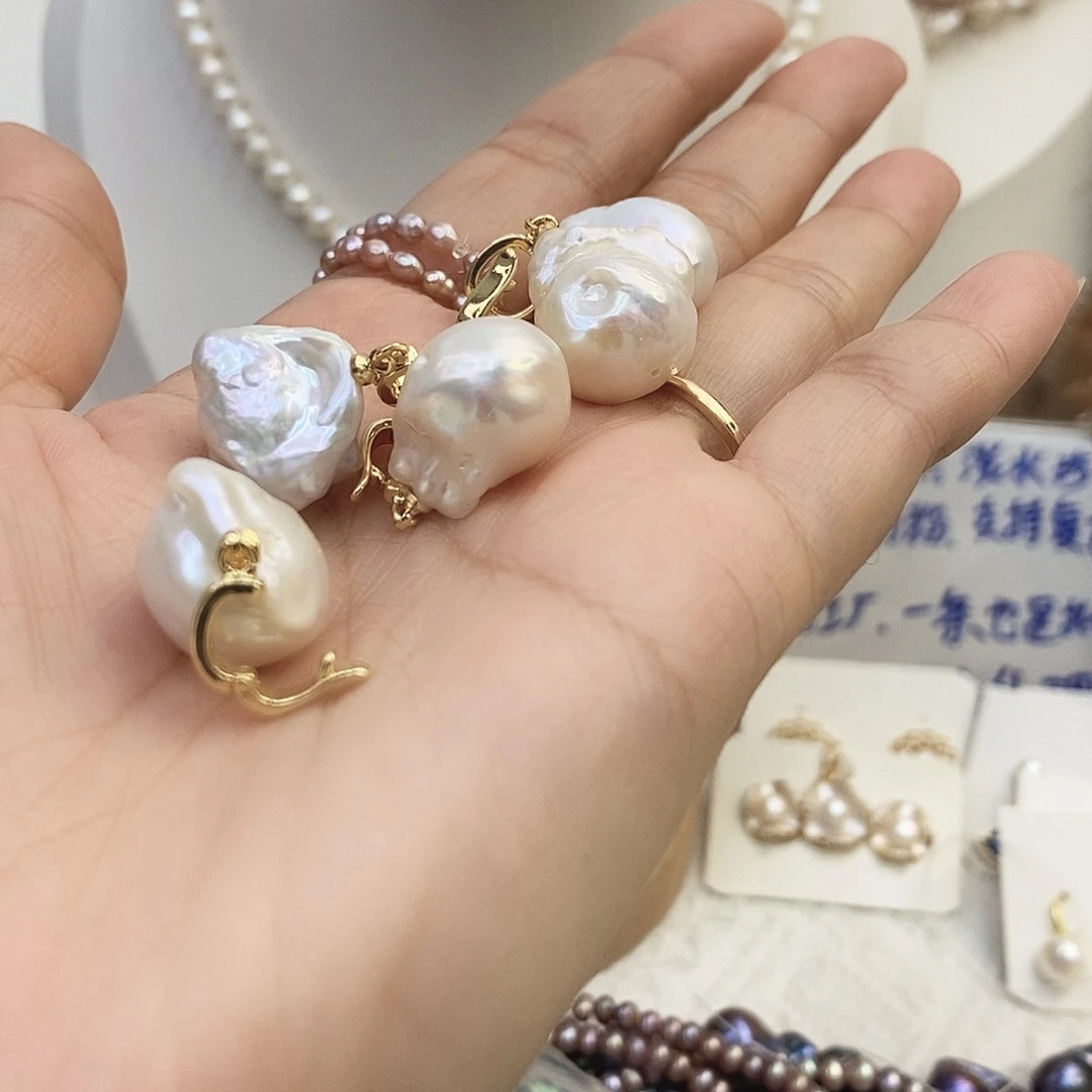 颈饰淡水珍珠银S925镶嵌