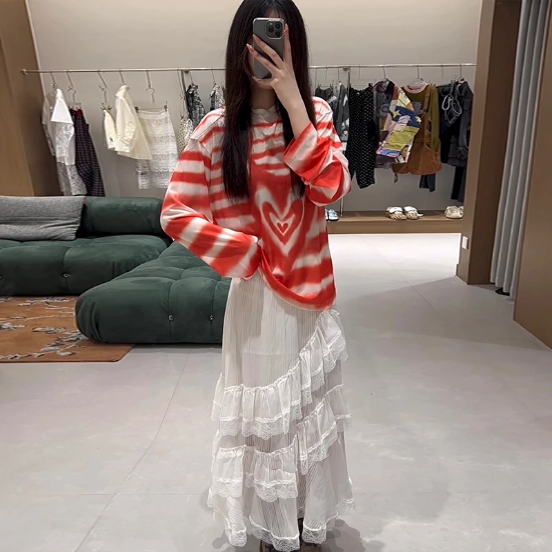 FIZZFLY | 25设计师品牌新款 25SS春季蕾丝花边层层半裙