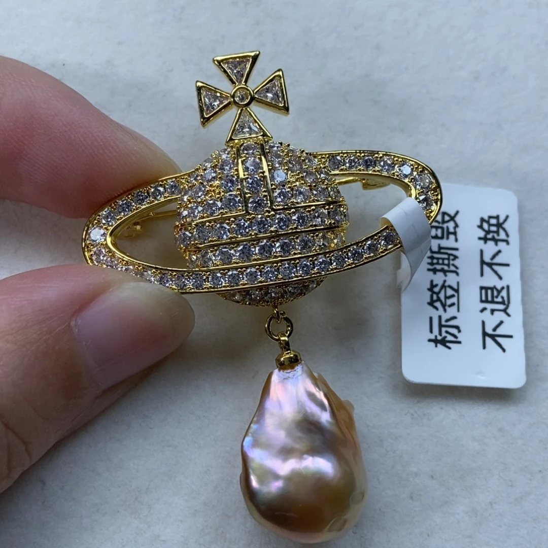 淡水珍珠胸针合金福利010