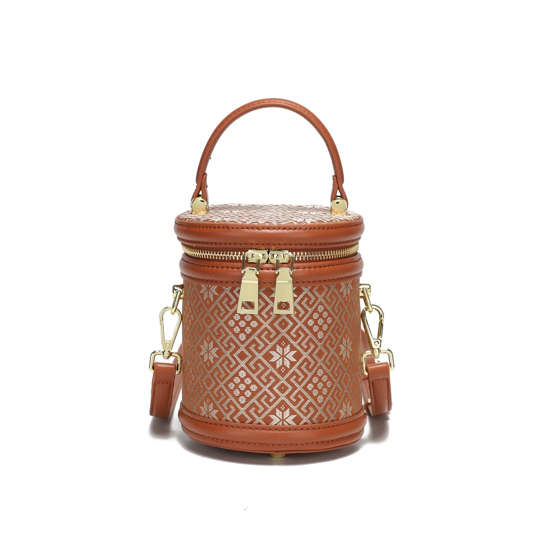 广西工美院工美臻选故宫红色发财桶