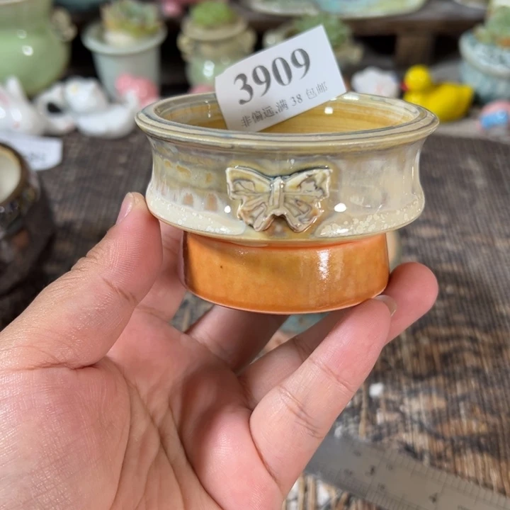 口6 手工花盆满30包邮