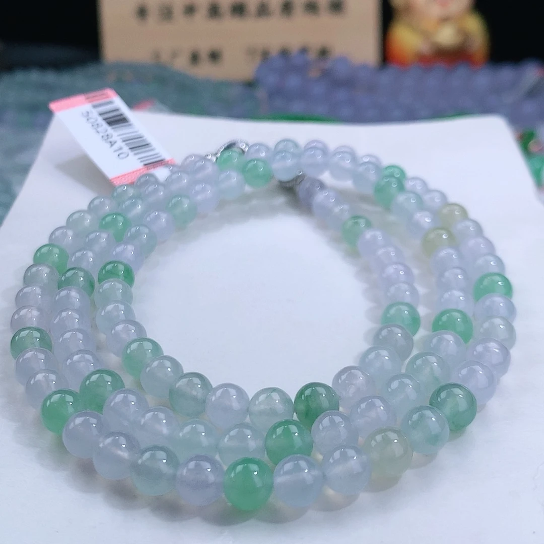 翡翠手链未镶嵌卡6