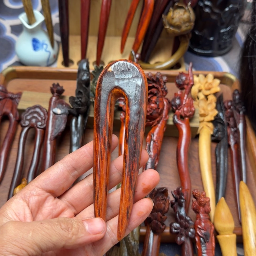 *****檀香紫檀（小叶紫檀）小叶紫檀随行素双钗