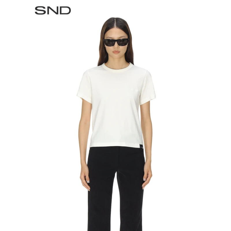 【 SNDCOURREGES 设计师品牌】SND PF25 刺绣T恤