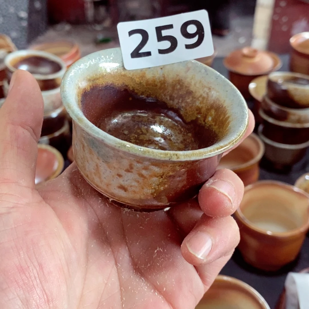 柴烧茶具陶瓷杯子