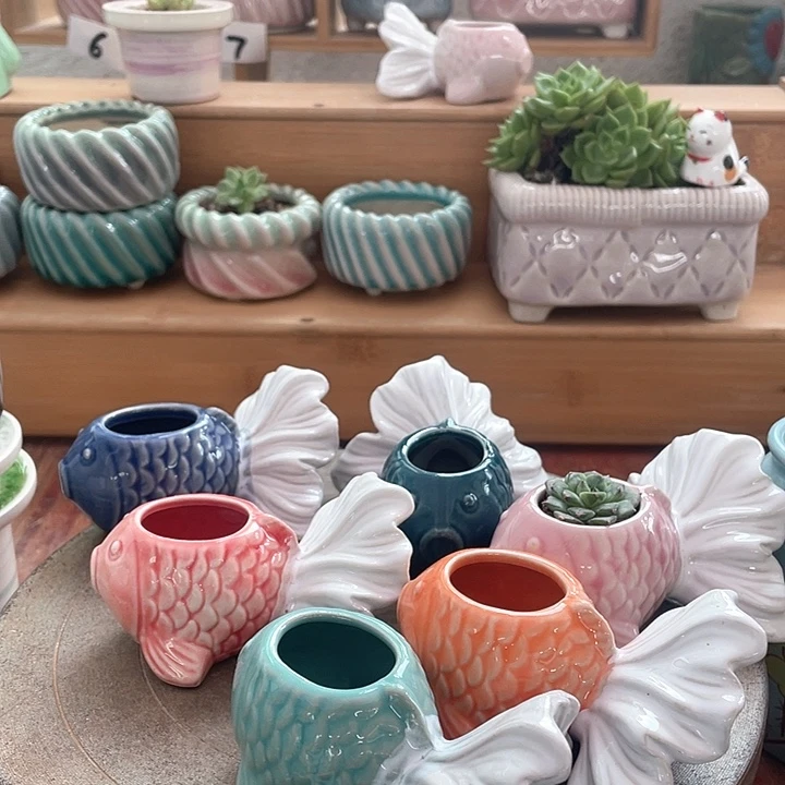 半手工花盆浮力炸啦