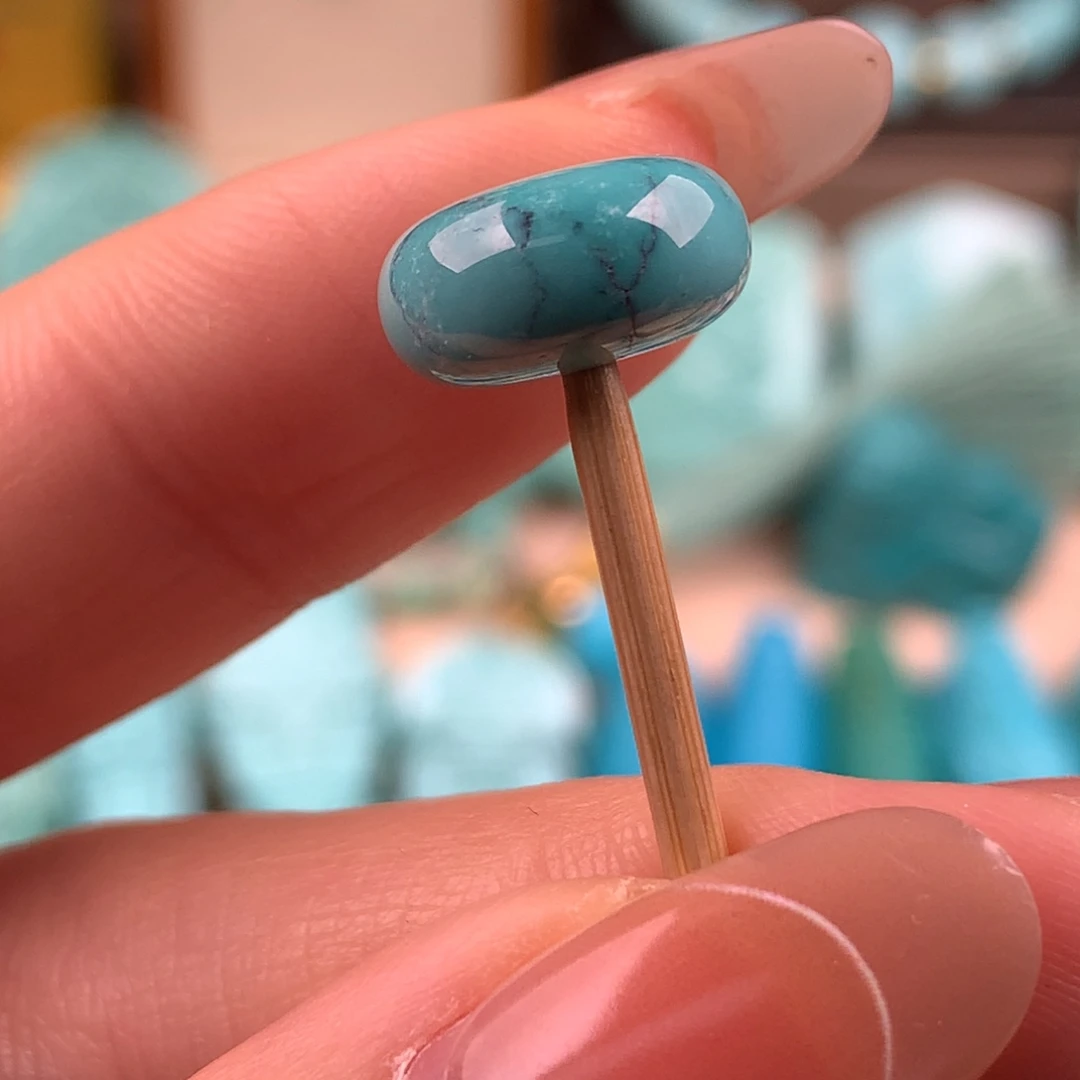 绿松石未镶嵌扣子12.5