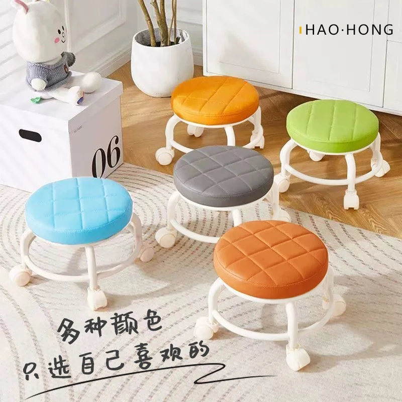 圆凳脚凳小凳创意茶几凳子鞋凳客厅简约椅子矮凳化妆凳家用卡通