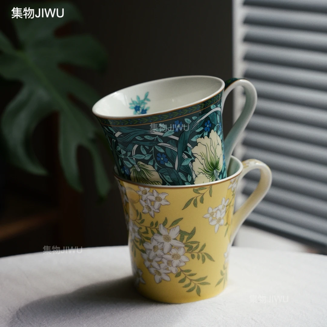 新款【骨瓷】新款欧式马克杯家用高档陶瓷咖啡杯喝水杯下午茶茶杯