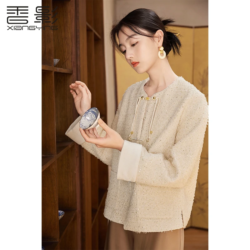 J843119短外套 香影【雅丹风】小香风外套女秋季新款粗花呢