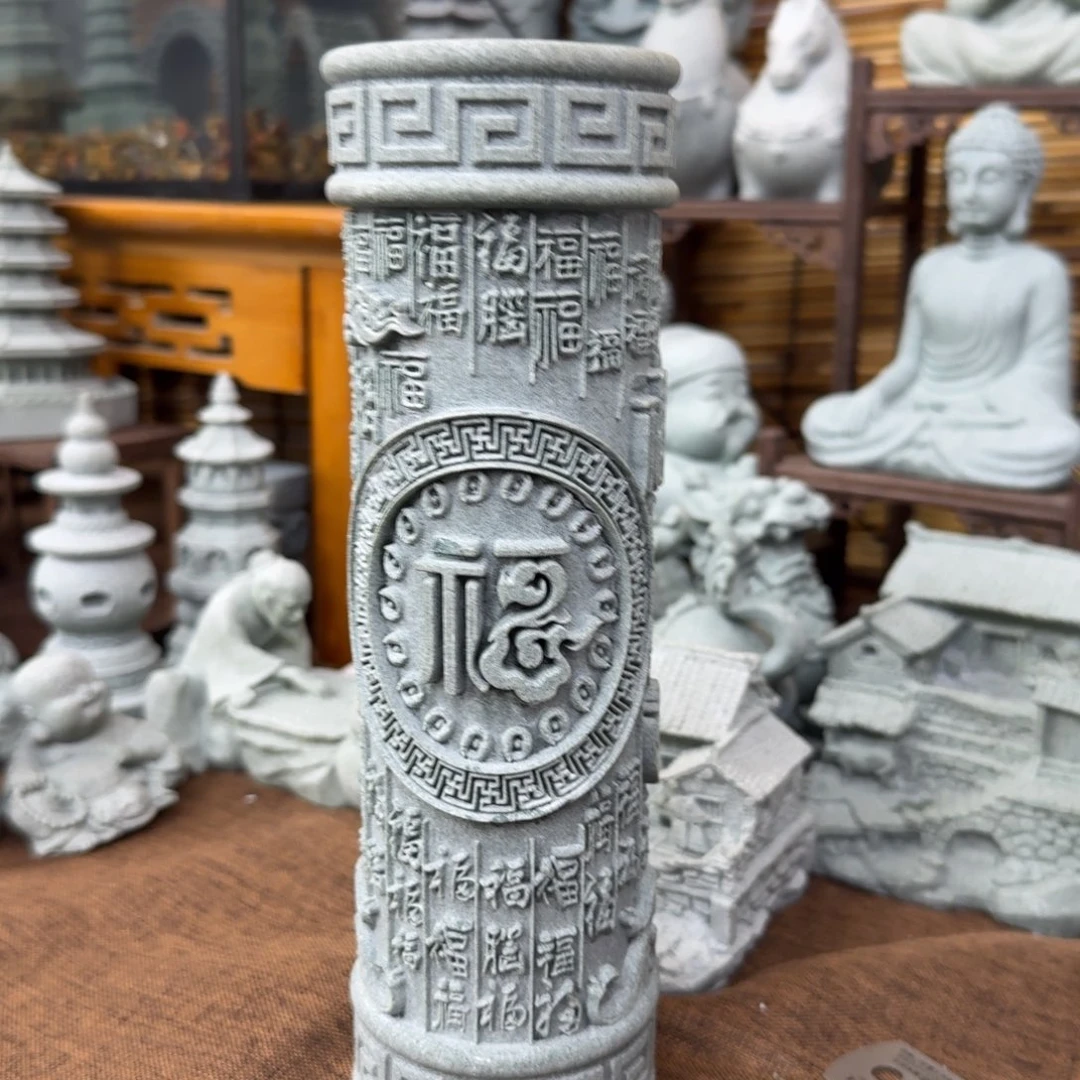 石材青砂石天福柱