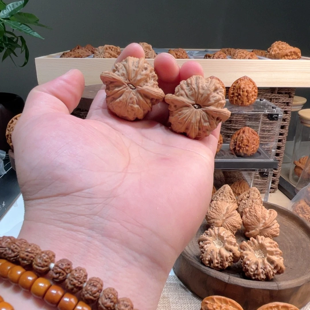 我****文玩核桃把件血麒麟43全品树头