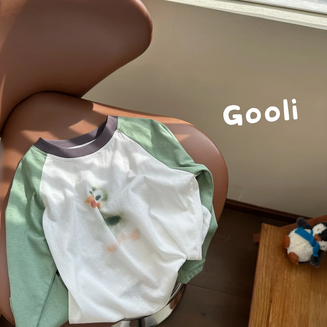 【古里现货】2025春季新款儿童卫衣韩版洋气时尚卫衣T恤童装21712