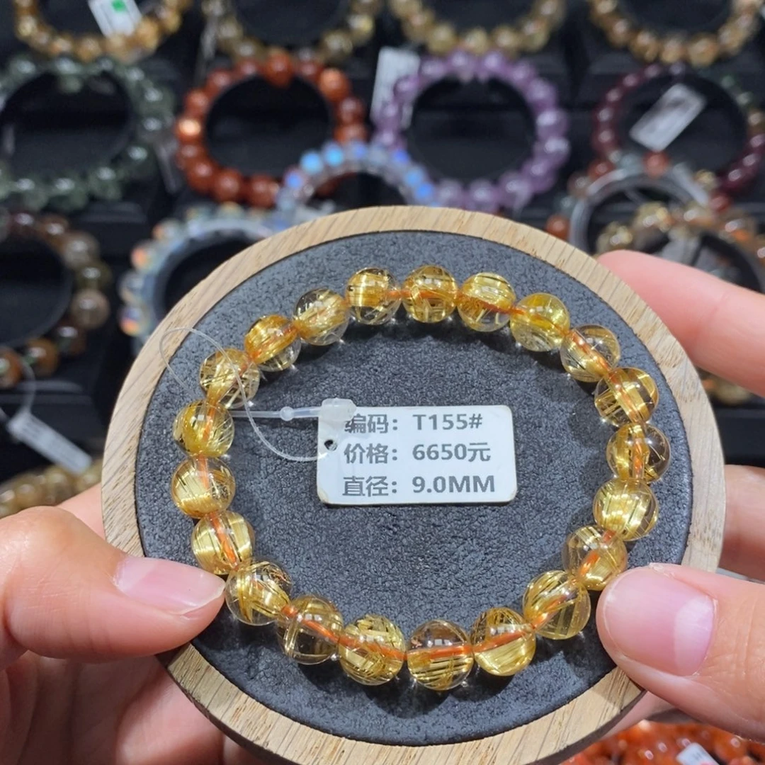 发晶手链未镶嵌T155# 9mm