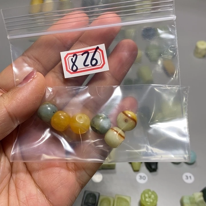 蛇纹石玉颈饰未镶嵌水**5